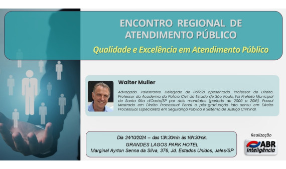 ENCONTRO REGIONAL DE ATENDIMENTO PÚBLICO - JALES/SP - 24/10/2024